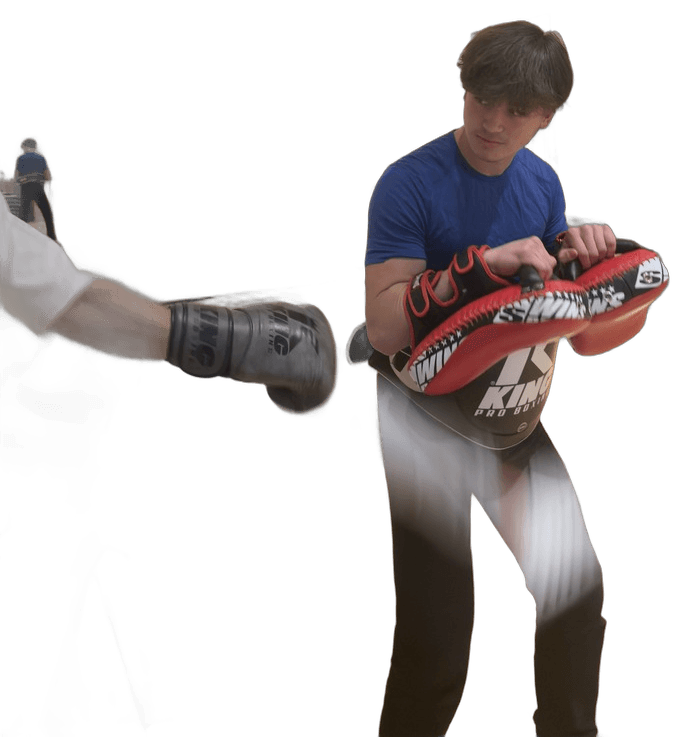 Padwork tijdens een buitentraining