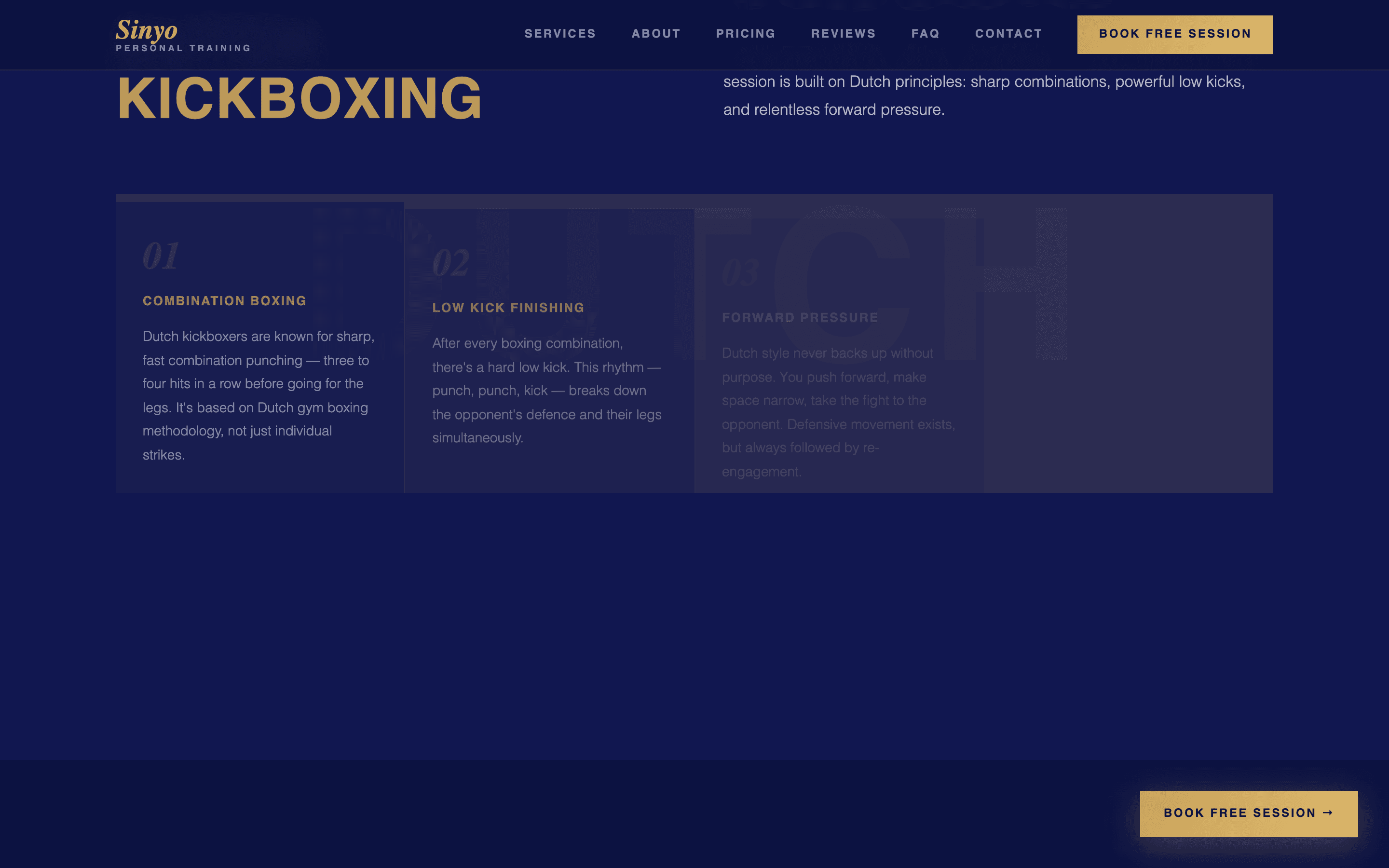 Sinyo Personal Training screenshot 2